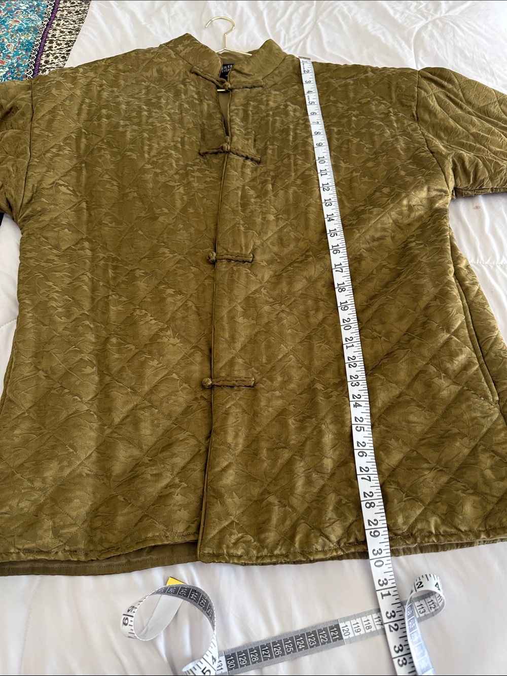 Eileen Fisher Quilted Bomber Jacket in Tan - Picture 8 of 8